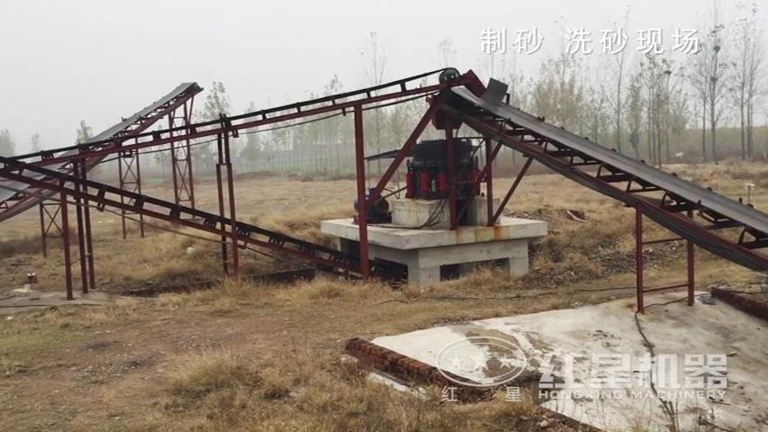制砂洗沙现场