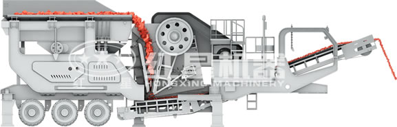 移动颚式破碎站加工建筑垃圾的运行原理