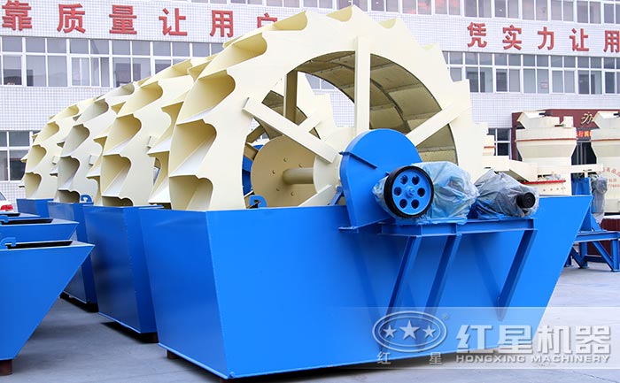 每小时产100方的环保型水洗砂机器实拍 