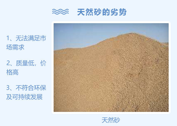 天然砂石劣势