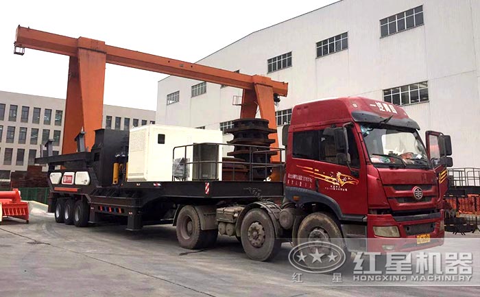 HX3S216GYS400轮胎圆锥破振动筛移动破碎站