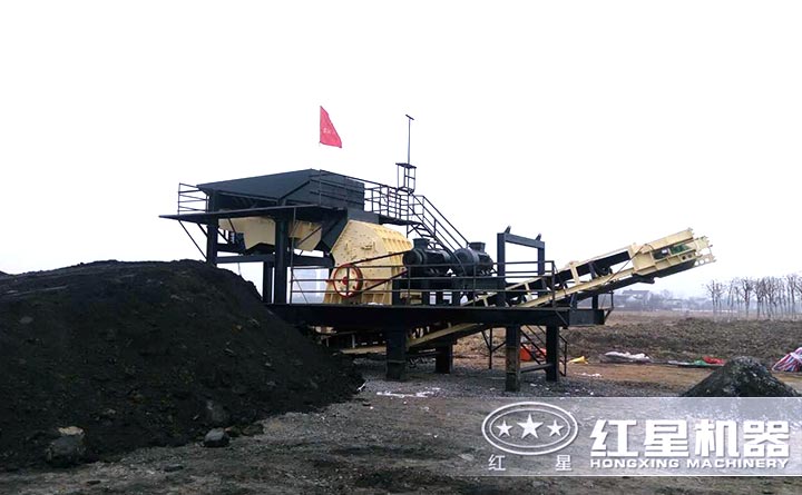 河南洛阳客户时产400吨煤炭破碎厂实景