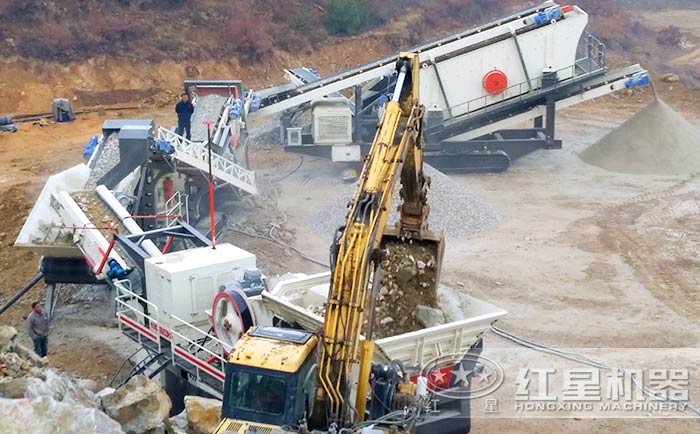 廊坊砂石料生产现场