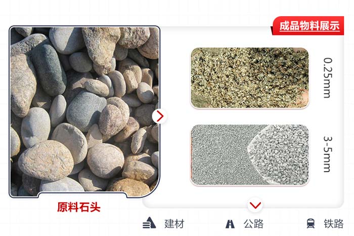 鹅卵石加工成品展示图